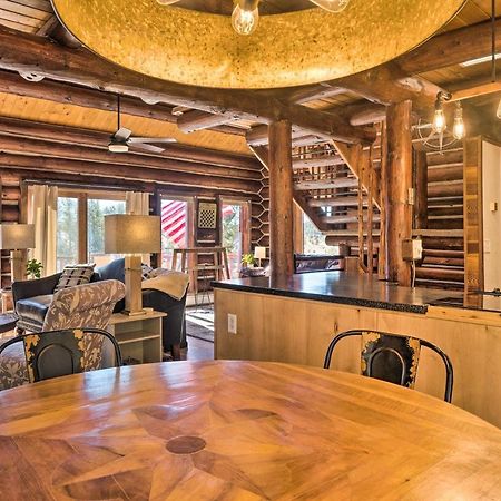 Classic Colorado Log Home With Mountain Views! Florissant Dış mekan fotoğraf
