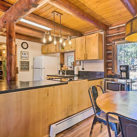 Classic Colorado Log Home With Mountain Views! Florissant Dış mekan fotoğraf