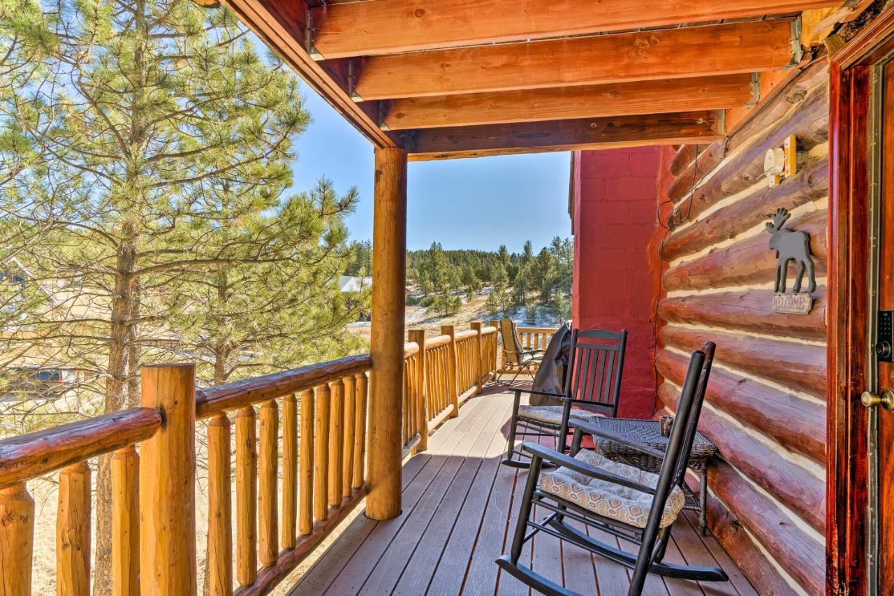 Classic Colorado Log Home With Mountain Views! Florissant Dış mekan fotoğraf
