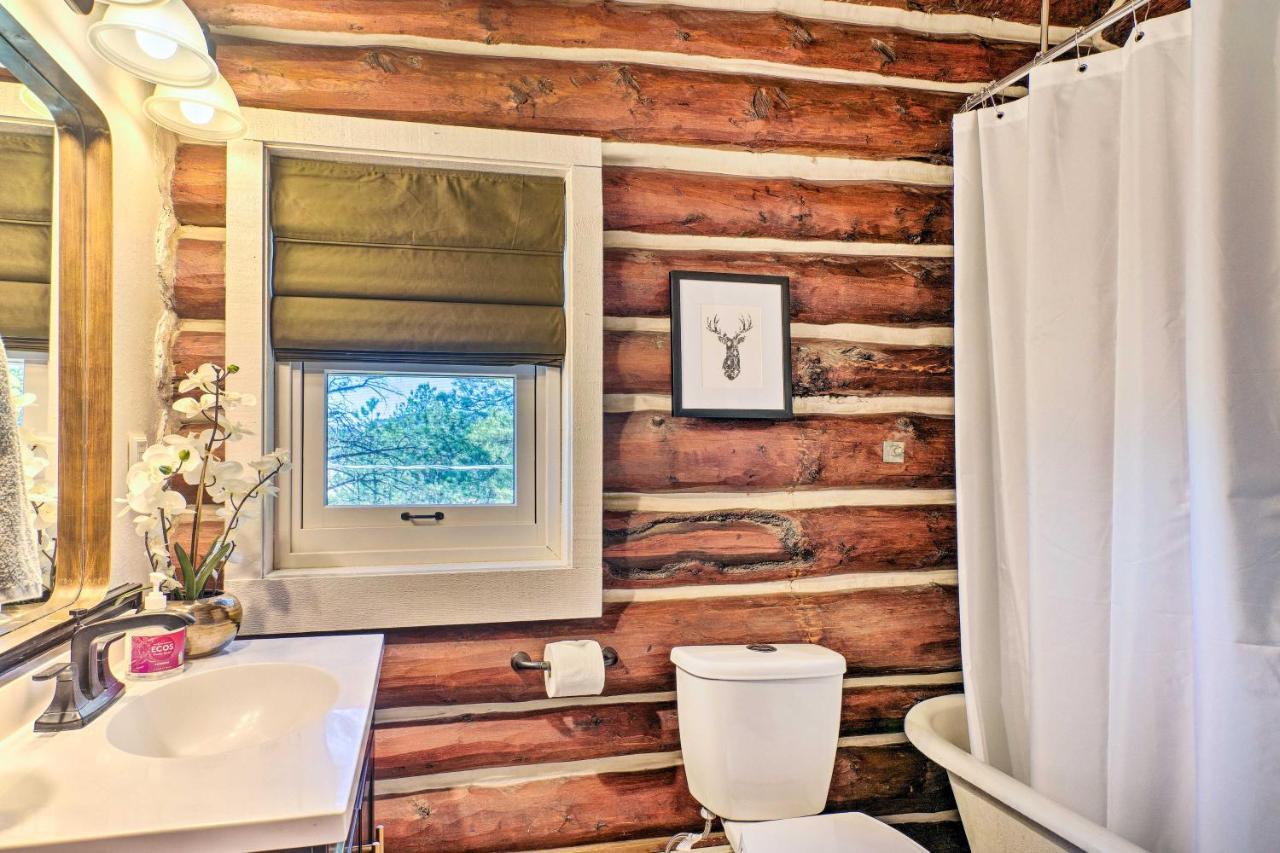 Classic Colorado Log Home With Mountain Views! Florissant Dış mekan fotoğraf