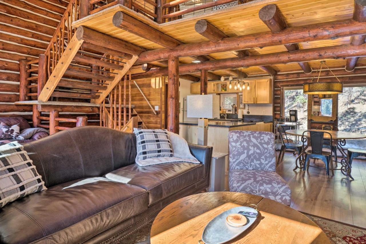 Classic Colorado Log Home With Mountain Views! Florissant Dış mekan fotoğraf